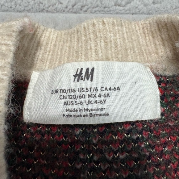 H&M Kids Plaid Button-Up Cardigan - Picture 2 of 4